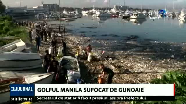 Golful Manila, sufocat de gunoaie 