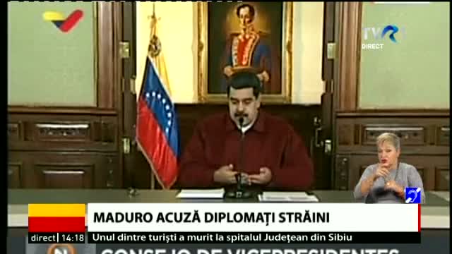 Maduro acuză diplomații străini