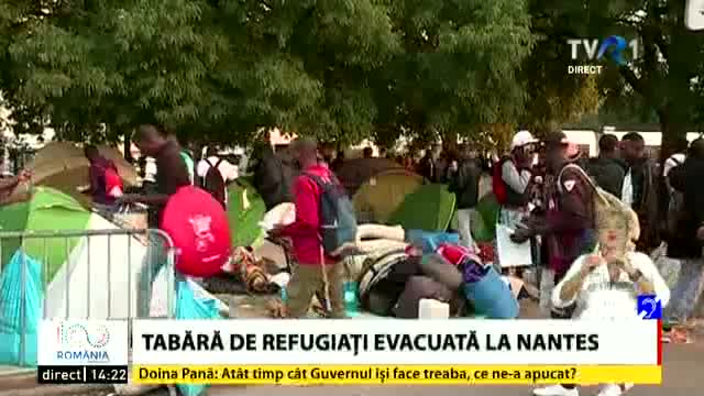 Tabără de refugiați, evacuată la Nantes 