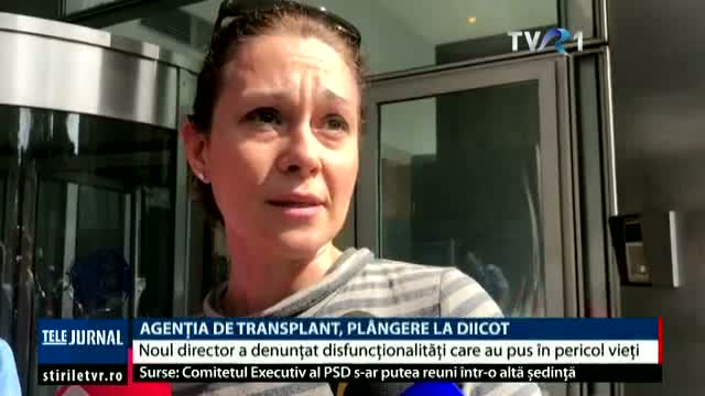 Agenția de Transplant, plângere la DIICOT 