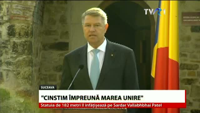 Președintele Klaus Iohannis, declarații despre Unire la Suceava 