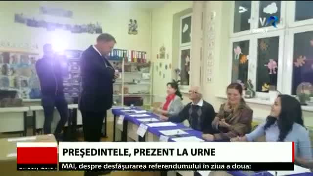 Klaus Iohannis a votat la Sibiu 