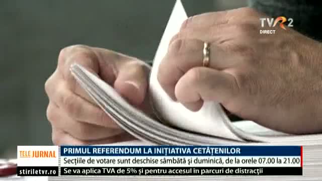 Primul referendum la inițiativa cetățenilor