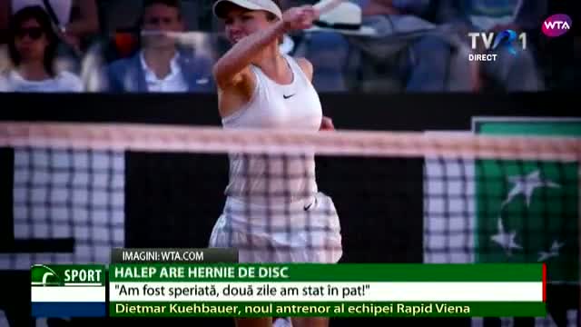 Simona Halep are hernie de disc