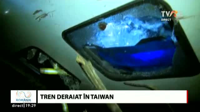 Tren deraiat în Taiwan