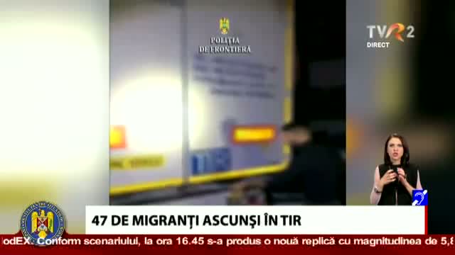 Migranți ascunși în TIR