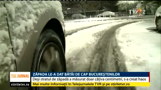 Zăpadă în București
