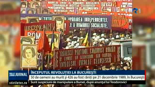 Începutul revoluției la București 