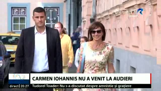 Carmen Iohannis nu a venit la audieri 