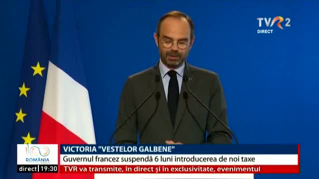 Guvernul francez suspendă pentru 6 luni noile taxe 