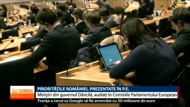 Prioritățile României, prezentate în PE