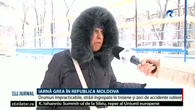 Iarnă grea în Republica Moldova
