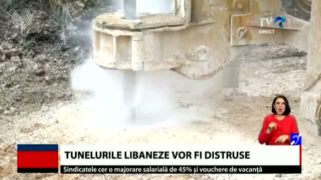 Tunelurile din Liban vor fi distruse