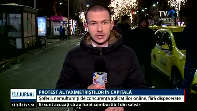 Protest al taximetriștilor în Capitală