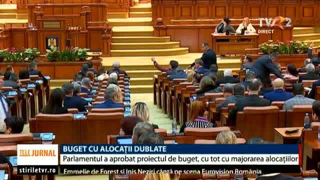 Proiectul de buget a fost adoptat de Parlament 
