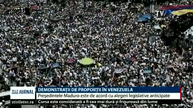 Demonstrații de proporții în Venezuela 