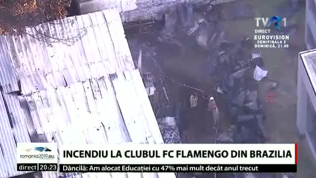 Incendiu la Clubul Flamengo din Brazilia 