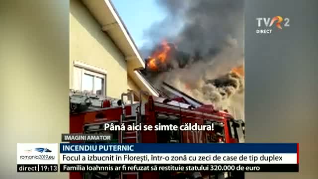 Incendiu în comuna Florești