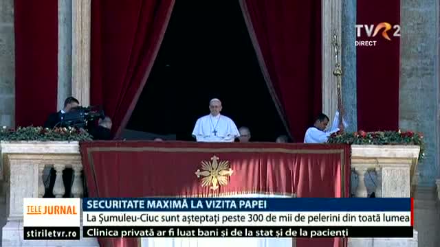 Măsuri de securitate speciale pentru vizita Papei Francisc 
