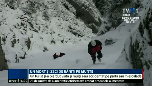 Un mort și zeci de răniți pe munte 