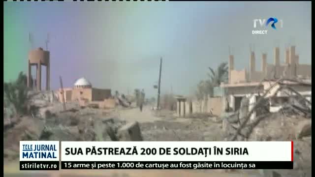 SUA păstrează 200 de soldați în Siria