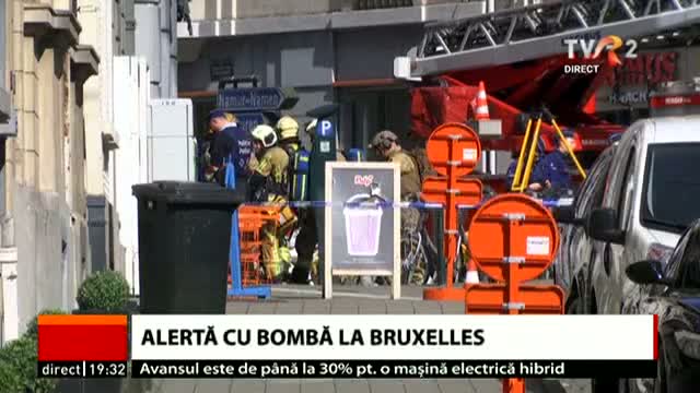 Alertă cu bombă la Bruxelles