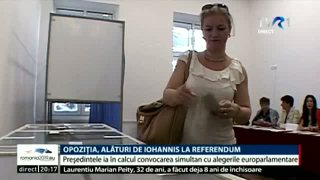 Opoziția, alături de Iohannis la referendum