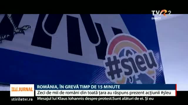 România, în grevă pentru 15 minute 