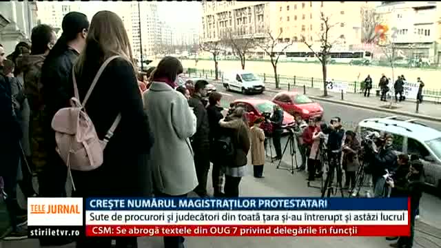 Crește numărul magistraților protestatari
