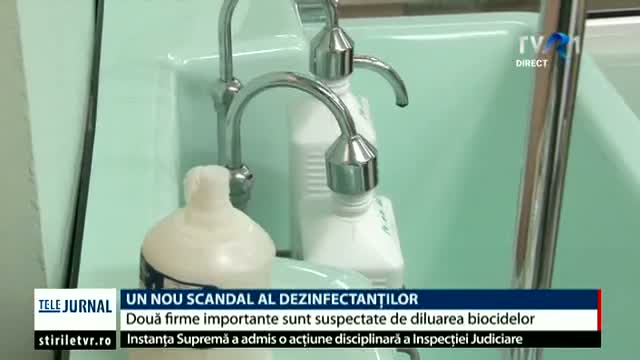 Un nou scandal al dezinfectanților