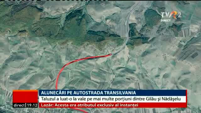 Alunecări pe Autostrada Transilvania