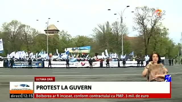 Protest la Guvern