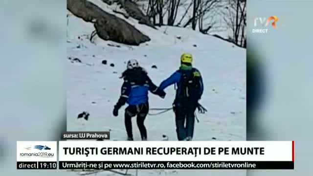Turiști germani salvați de pe munte