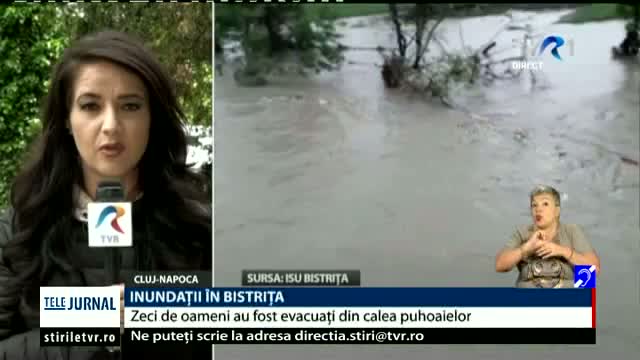 Inundatii in Bistrita