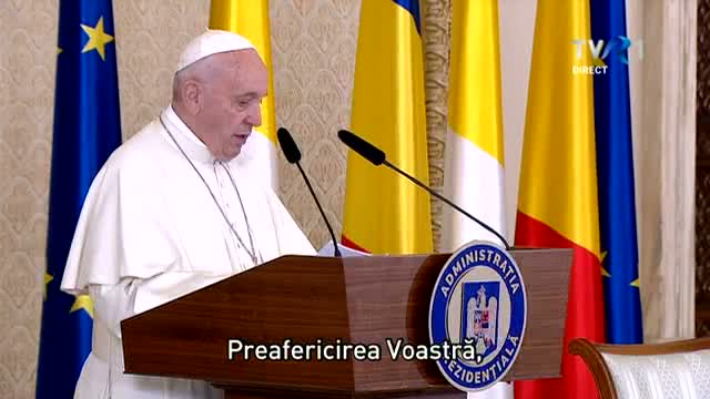 Discursul Papei Francisc la Palatul Cotroceni 