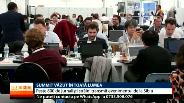 Peste 800 de jurnaliști, la Summitul de la Sibiu
