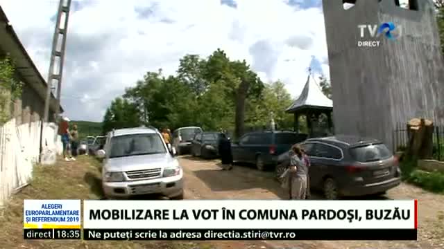 Mobilizare la vot în comuna Pardoși, Buzău 