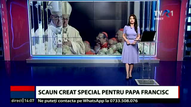 Scaun creat special pentru Papa Francisc