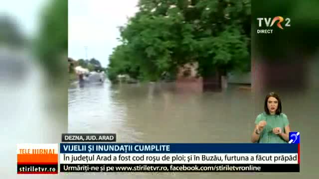 Inundații în județul Arad