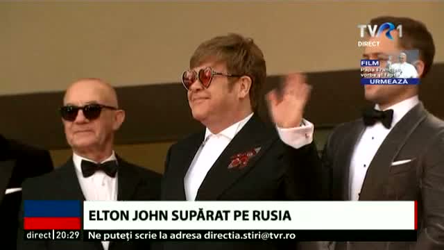 Elton John supărat pe Rusia