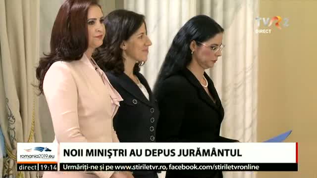 Noii miniștri au depus jurământul