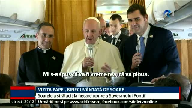 Vizita Papei Francisc în România, binecuvântată de soare 