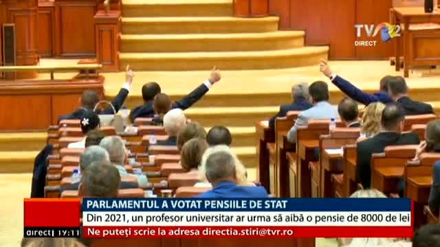 Parlamentul a votat pensiile de stat