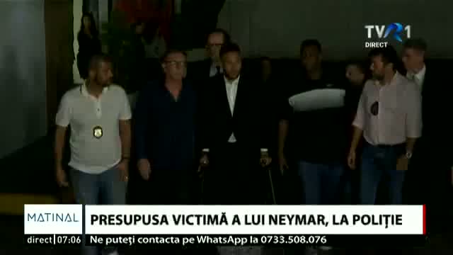Victima lui Neymar, la poliție