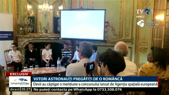 Viitori astronauți pregătiți de o româncă