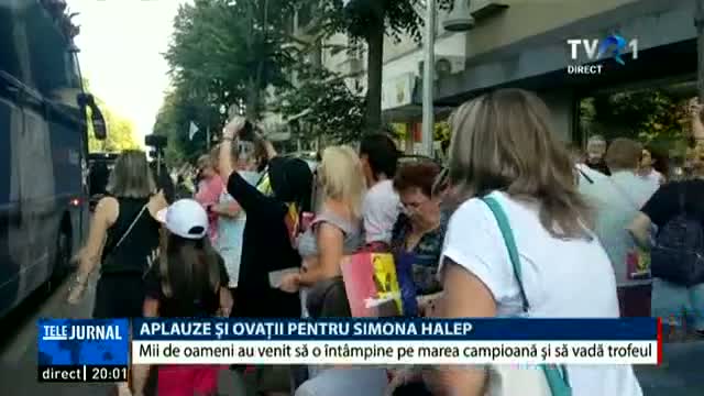 Aplauze și ovații pentru Simona Halep la Constanța