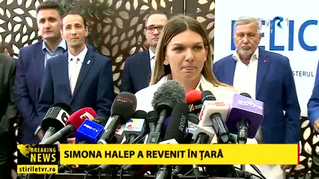 Simona Halep, declarații la aeroportul Henri Coandă