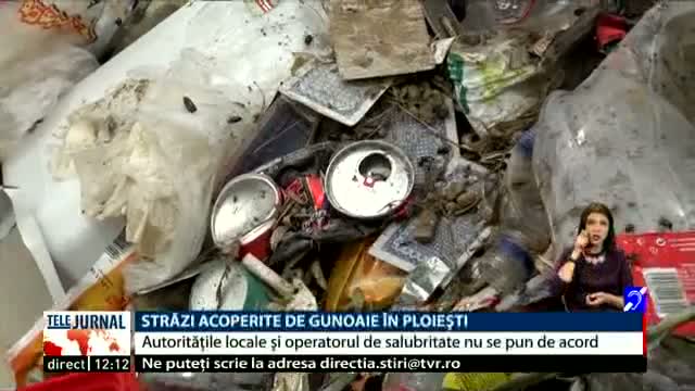 Străzi acoperite de gunoaie la Ploiești