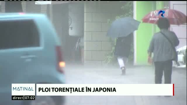 Ploi torențiale în Japonia