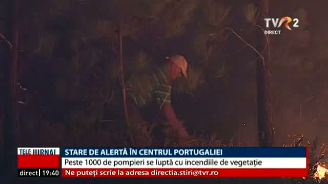 Stare de alertă în centrul Portugaliei